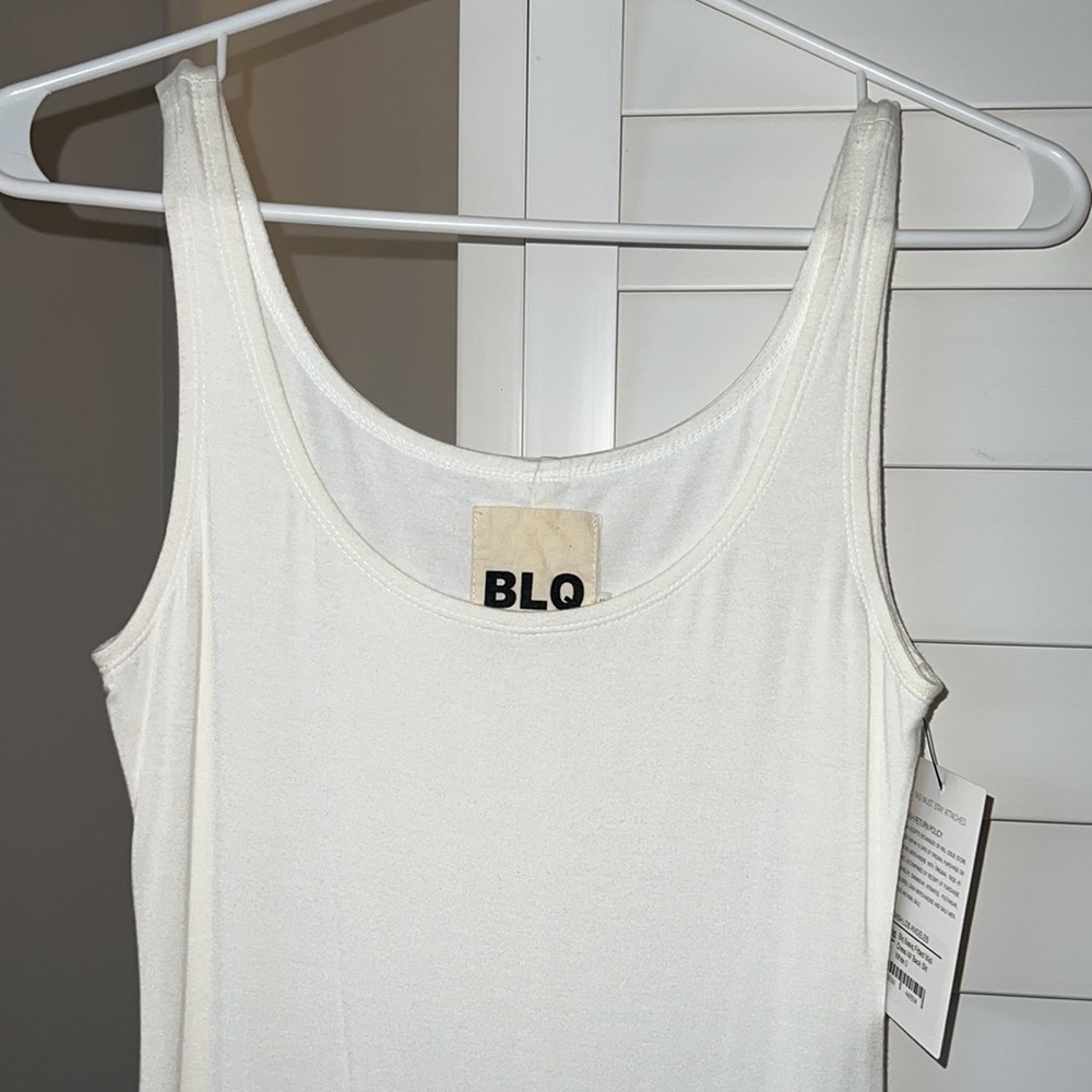DASH BLQ basic fitted midi dress with a back slit - Picture 3 of 11